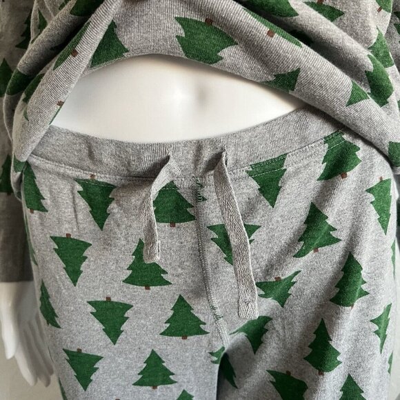 Hanna Anderson Adult Medium Long John Christmas Tree Tannenbaum Pajama Set - Picture 4 of 6